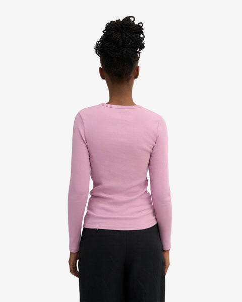 Colorful Standard - LS Rib Tee - Cherry Blossom
