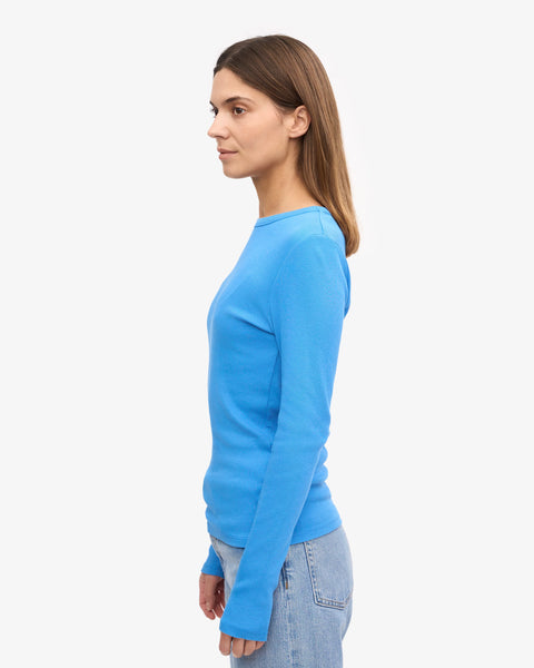 Colorful Standard - LS Rib Tee - Pacific Blue