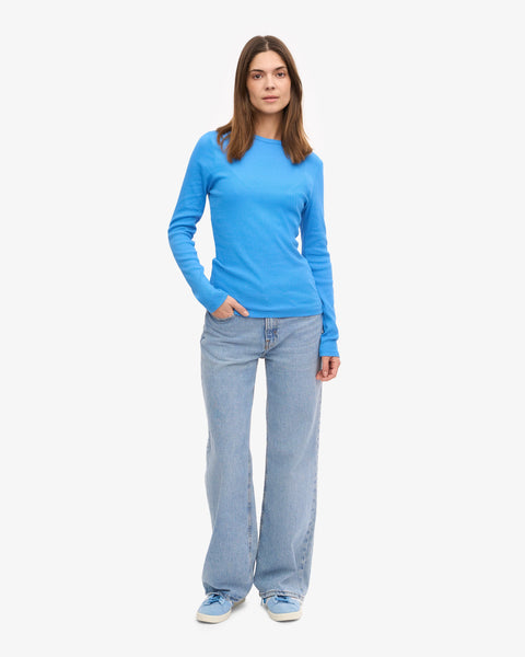 Colorful Standard - LS Rib Tee - Pacific Blue