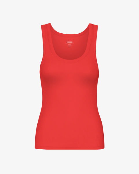 Colorful Standard - Rib Vest - Red Tangerine