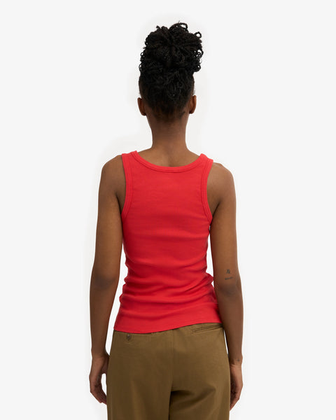 Colorful Standard - Rib Vest - Red Tangerine