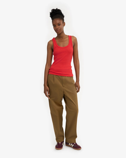 Colorful Standard - Rib Vest - Red Tangerine