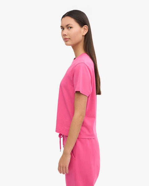 Colorful Standard - Boxy Crop Tee - Bubblegum Pink