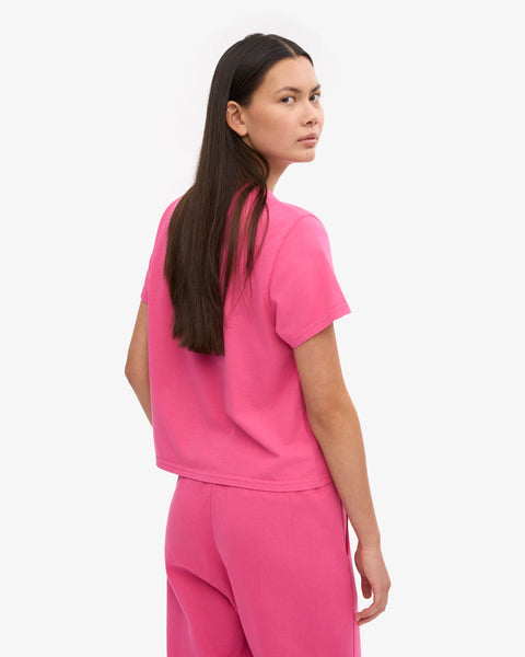 Colorful Standard - Boxy Crop Tee - Bubblegum Pink