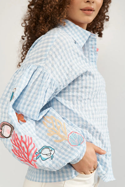 Numph - Nusurfer Blouse - P. Blue