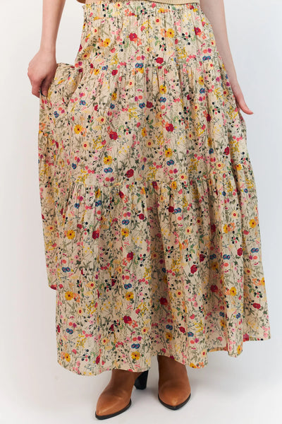 Lollys Laundry - Sunset Maxi Skirt - Flower Print