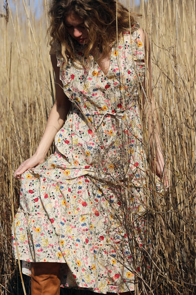 Lollys Laundry - Samoll Midi Dress - Flower Print