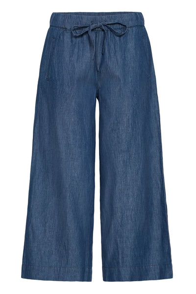 Fransa - Frlarissa Wide Leg Trouser - Denim Blue