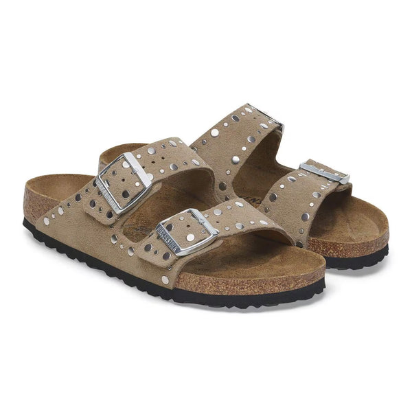 Birkenstock - Arizona Rivet Suede - Taupe