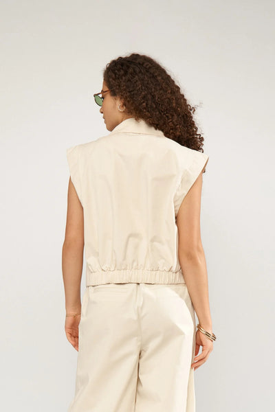 Numph - Nusunna Vest - Whitecap Gray