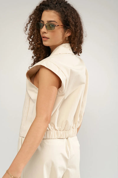 Numph - Nusunna Vest - Whitecap Gray