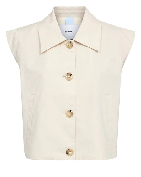 Numph - Nusunna Vest - Whitecap Gray