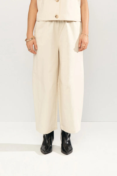 Numph - Nusunna Cropped Pant - Whitecap Gray