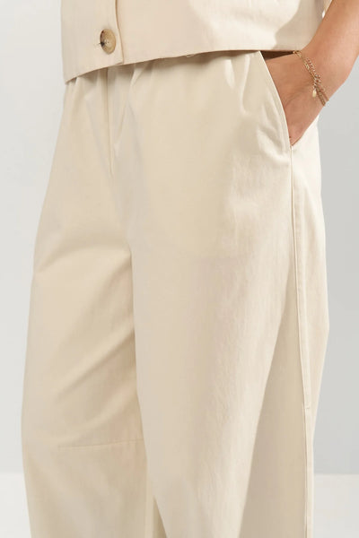 Numph - Nusunna Cropped Pant - Whitecap Gray