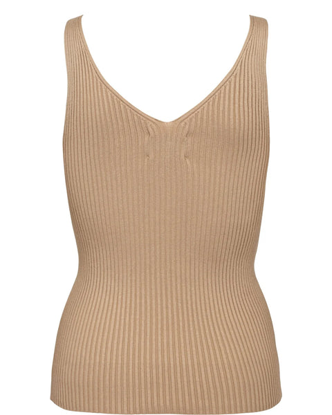 Numph - Nucerys Knit Top - Sesame Melange