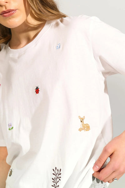 Numph - Nutenia Short Sleeve T-shirt - White