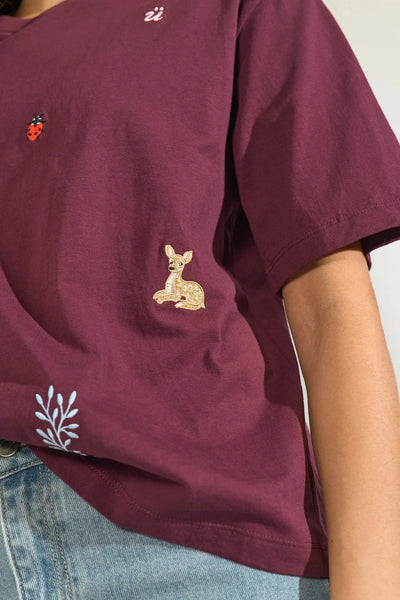 Numph - Nutenia Short Sleeve Tee - Fig