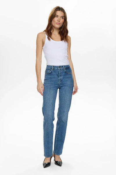Numph - Nuoslo Hr Straight Jean - Medium Blue