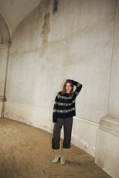 Lollys Laundry - Padovall Cardigan - Dark Mokka