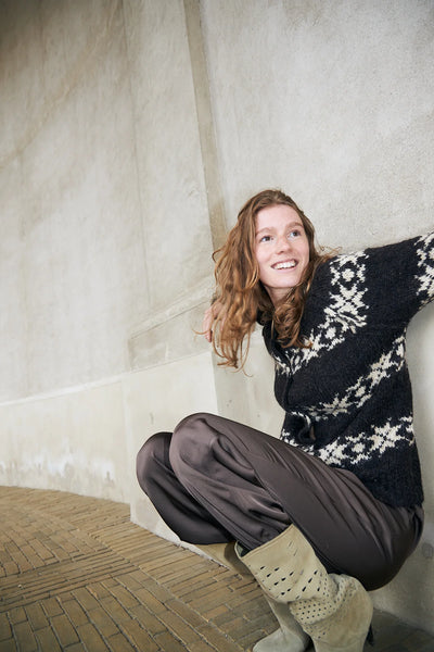 Lollys Laundry - Padovall Cardigan - Dark Mokka