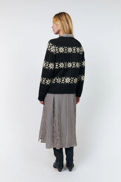 Lollys Laundry - Padovall Cardigan - Dark Mokka