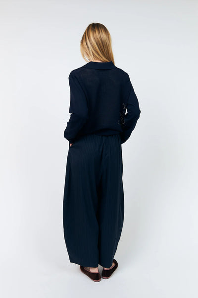 Lollys Laundry - Opalll Polo Knit - Dark Blue