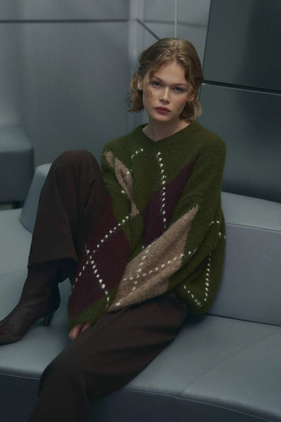 Noella Fashion - Lai Knit Jumper Avocado Green Mix