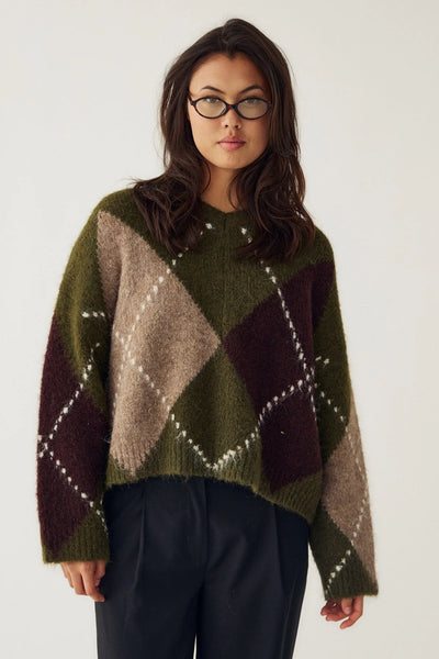 Noella Fashion - Lai Knit Jumper Avocado Green Mix