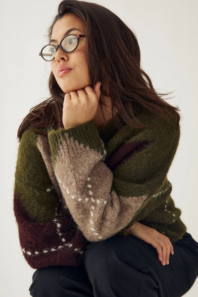 Noella Fashion - Lai Knit Jumper Avocado Green Mix