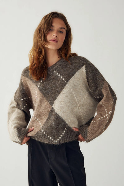 Noella Fashion - Lai Sweater - Ash Brown Mix