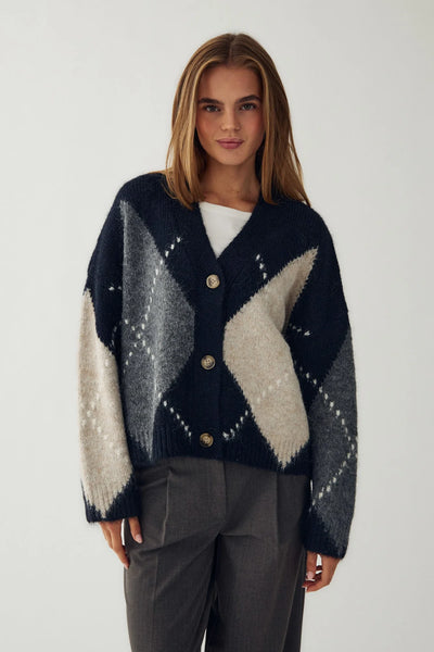 Noella Fashion - Laiana Knit Cardigan - Navy Mix