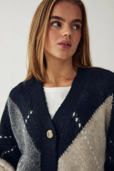 Noella Fashion - Laiana Knit Cardigan - Navy Mix