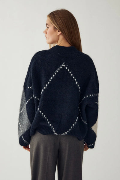 Noella Fashion - Laiana Knit Cardigan - Navy Mix