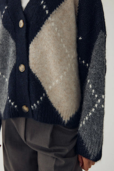 Noella Fashion - Laiana Knit Cardigan - Navy Mix