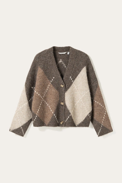 Noella Fashion - Laiana Knit Cardigan - Ash Brown Mix