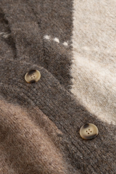 Noella Fashion - Laiana Knit Cardigan - Ash Brown Mix