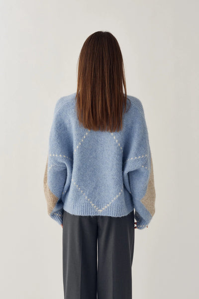 Noella Fashion - Laiana Knit Cardigan - Sky Blue Mix