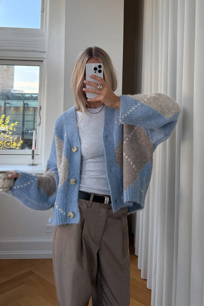 Noella Fashion - Laiana Knit Cardigan - Sky Blue Mix
