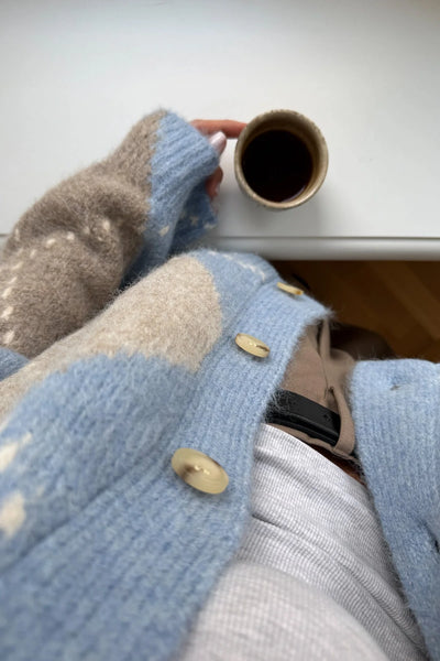 Noella Fashion - Laiana Knit Cardigan - Sky Blue Mix