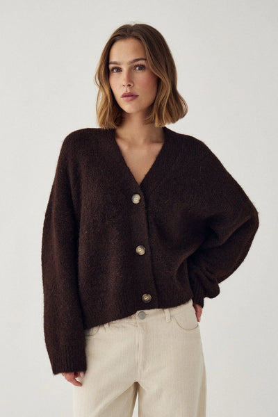 Noella Fashion - Laiana Knit Cardigan - Chocolate