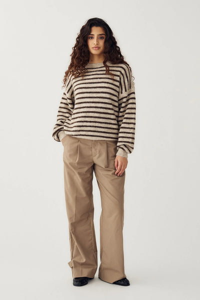 Noella Fashion - Mafalda Knit - Brown/Sand Stripe
