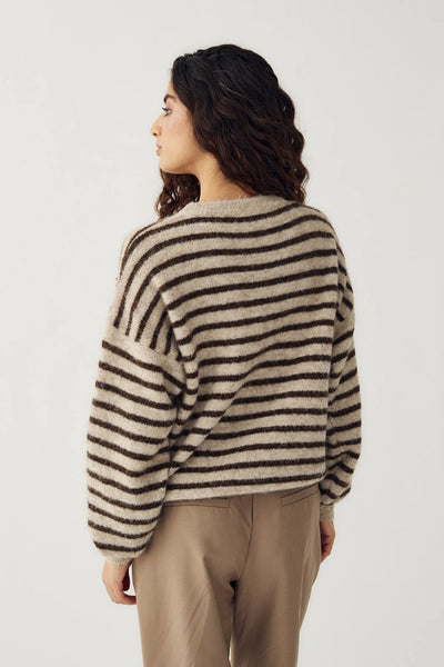 Noella Fashion - Mafalda Knit - Brown/Sand Stripe