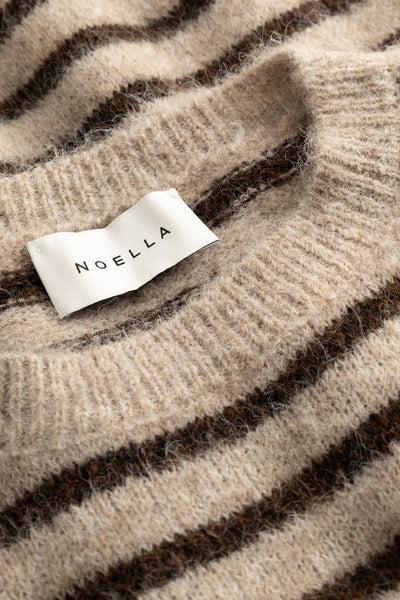 Noella Fashion - Mafalda Knit - Brown/Sand Stripe