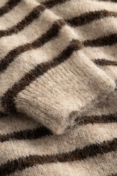 Noella Fashion - Mafalda Knit - Brown/Sand Stripe