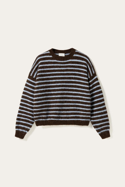 Noella Fashion - Mafalda Knit - Brown/Blue Stripe
