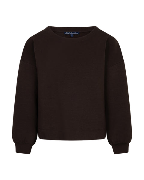 Red Button - Skyler LS Top - Espresso