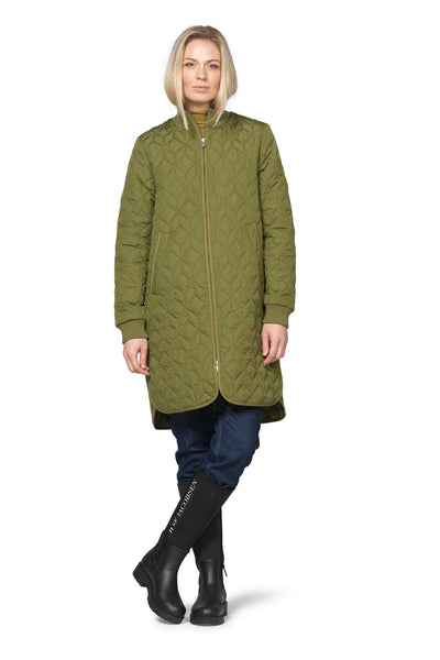 Ilse Jacobsen - Art06 Quilted Jacket - Sphagnum Green