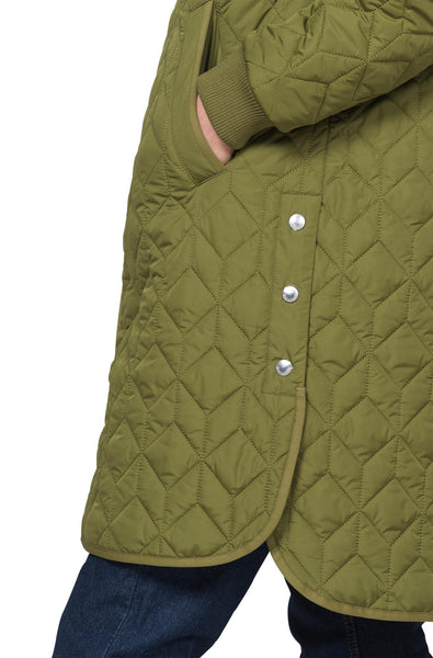 Ilse Jacobsen - Art06 Quilted Jacket - Sphagnum Green