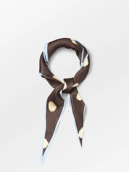 Becksondergaard - Dotia Diamond Silk Scarf - Chocolate Tore