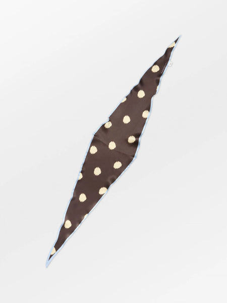 Becksondergaard - Dotia Diamond Silk Scarf - Chocolate Tore